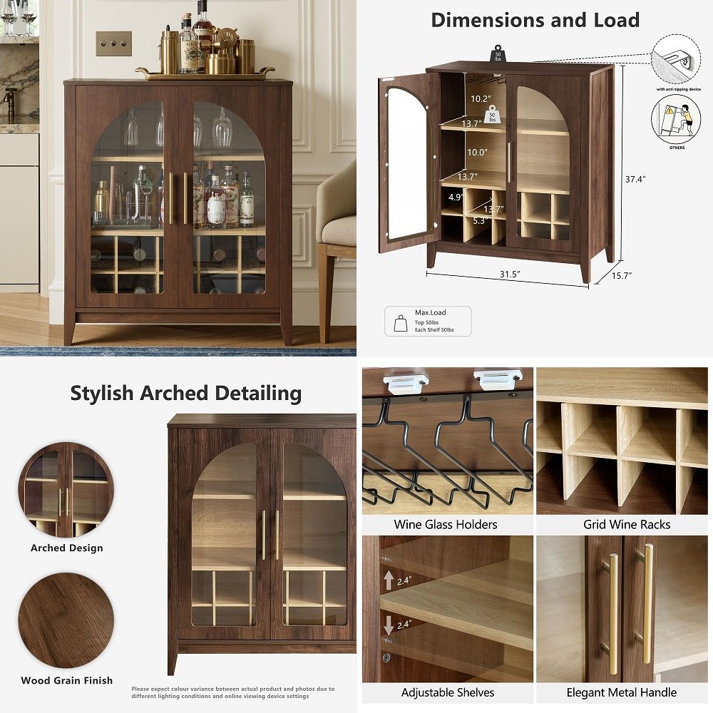 Glass Cabinet Display - Высокий шкаф для хранения с рифлеными