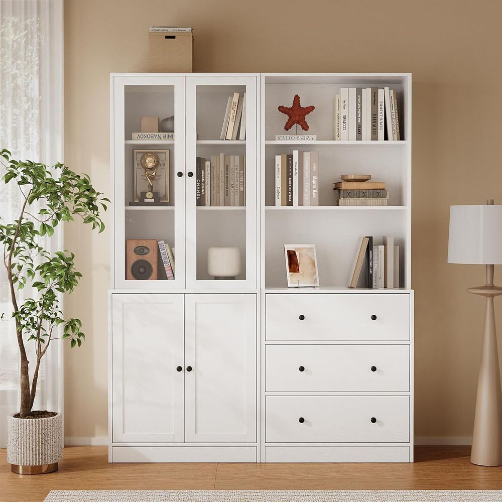 Glass Cabinet Display - Книжный шкаф высотой 71 дюйм с