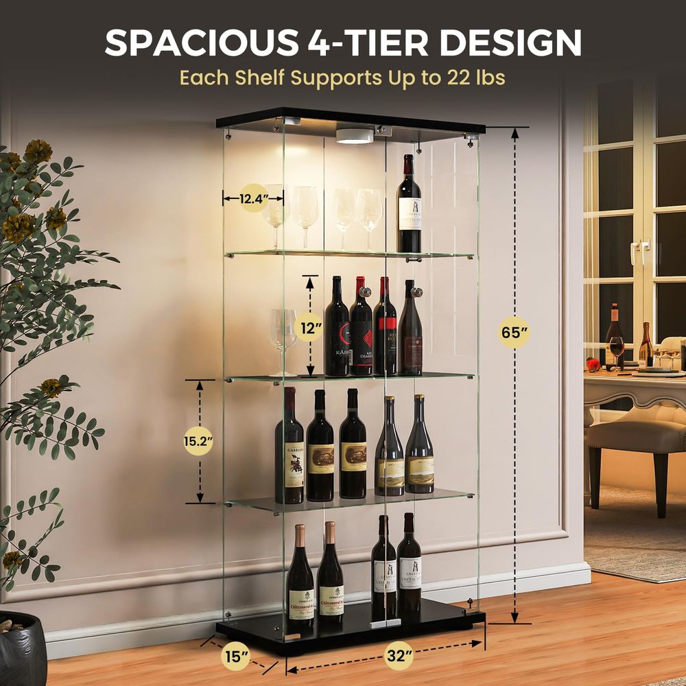 Витрина с LED-подсветкой и зам – обзор и цена Glass Cabinet Display
