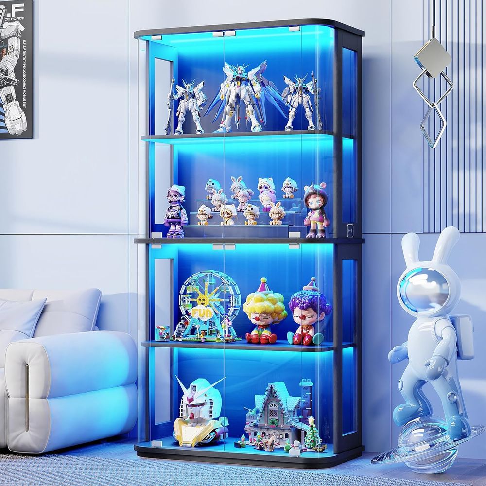 Витрина с закругленными углами – обзор и цена Glass Cabinet Display
