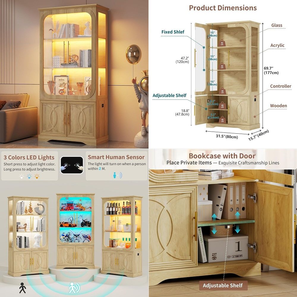 Витрина со стеклянными дверцам – обзор и цена Glass Cabinet Display