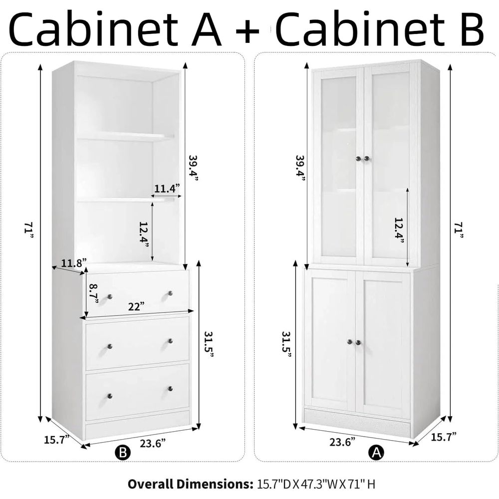 Книжный шкаф высотой 71 дюйм с – обзор и цена Glass Cabinet Display