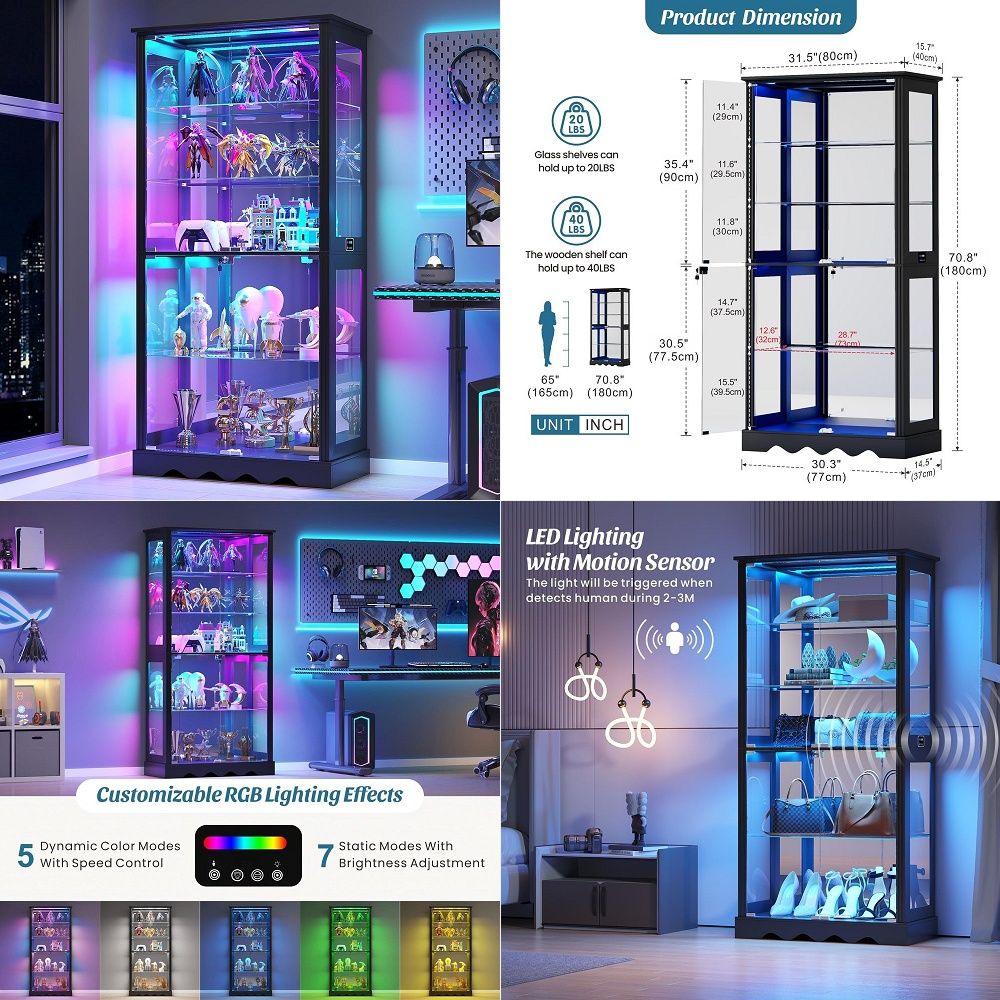 Витрина со стеклянными дверцам – обзор и цена Glass Cabinet Display