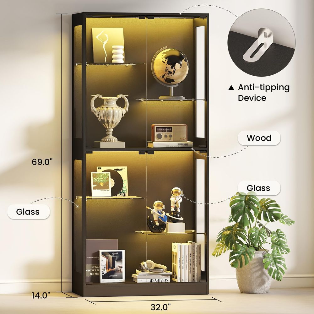 Витрина со стеклянными дверцам – обзор и цена Glass Cabinet Display