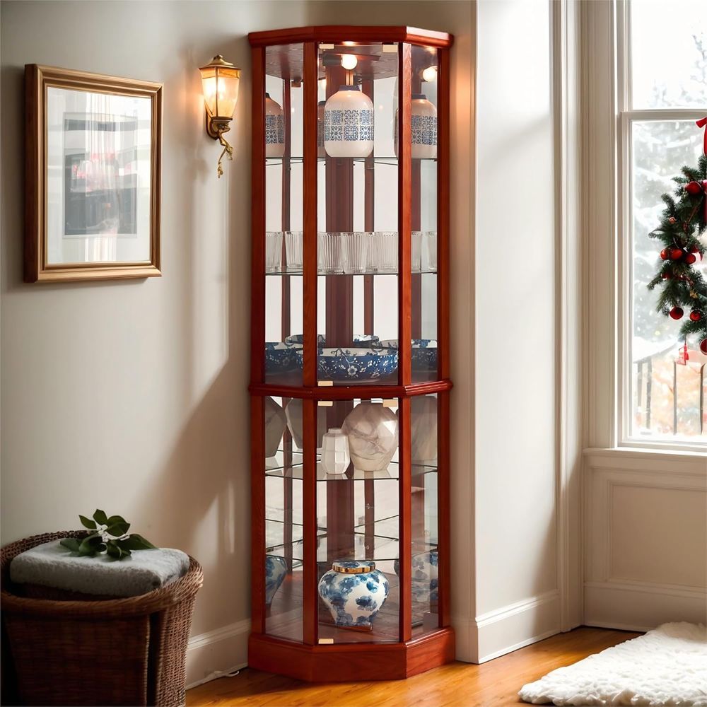 Витрина с подсветкой высотой 7 – обзор и цена Glass Cabinet Display