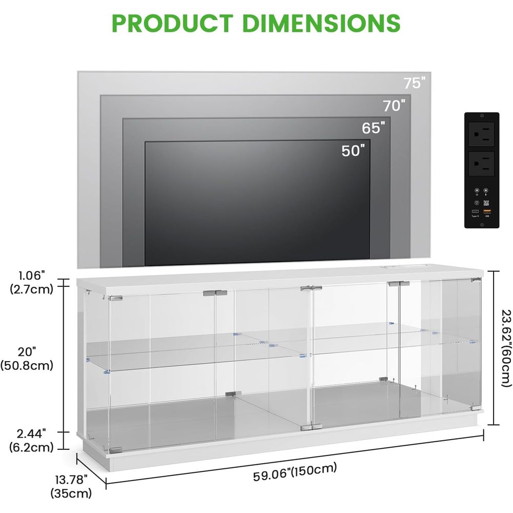 Тумба под телевизор 71 дюйм с  – обзор и цена Glass Cabinet Display